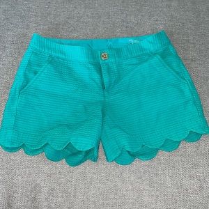 Lily Pulitzer scalloped shorts